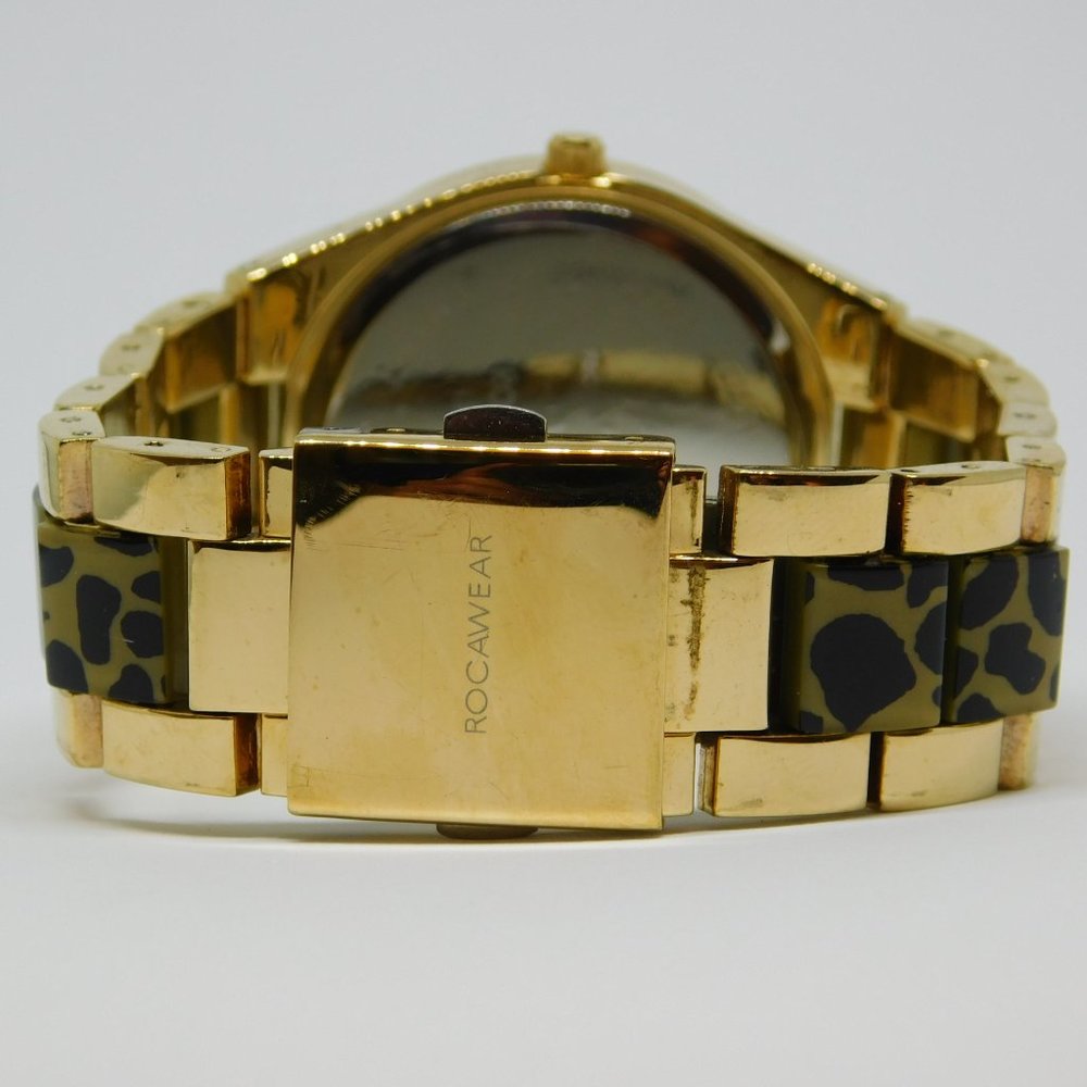 Rocawear RL0123 Two Tone Quartz Analog Women's Watch Sz. 6 1/4" New Battery - Picture 3 of 10